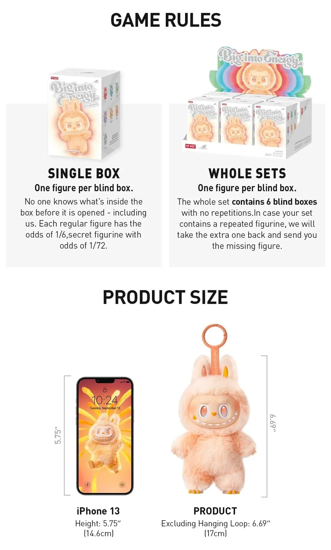 PRE ORDER - Labubu Big Into Energy V3 - Full Set